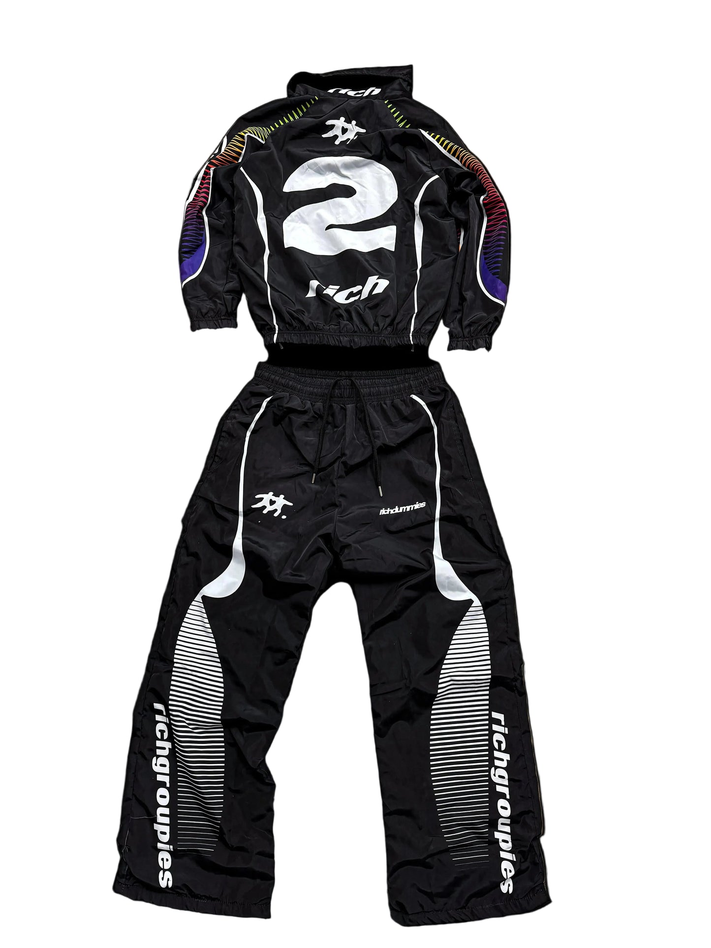 Retro Sports Windbreaker Black