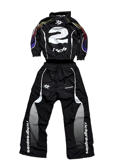 Retro Sports Windbreaker Black