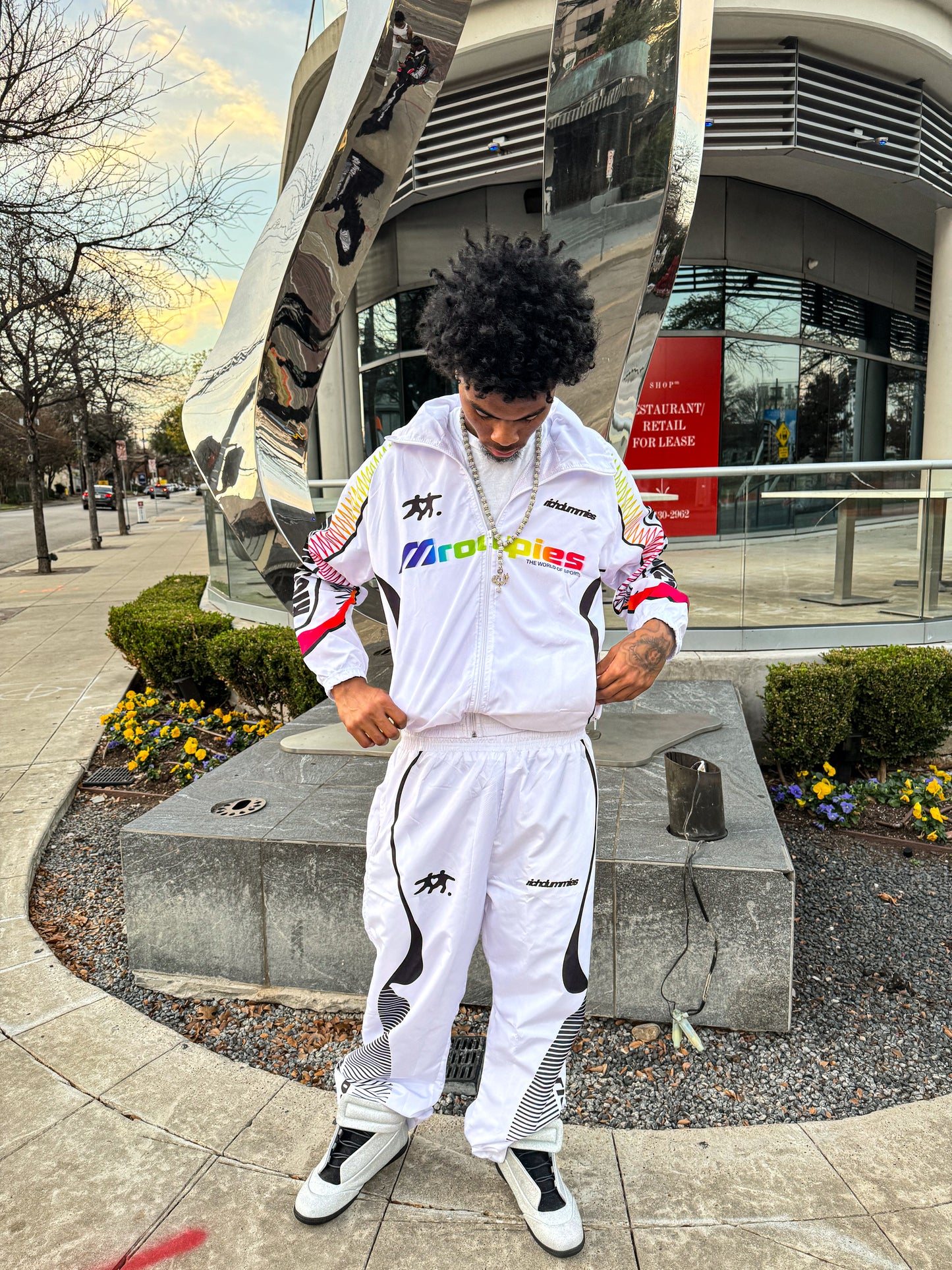 Retro Sports Windbreaker White