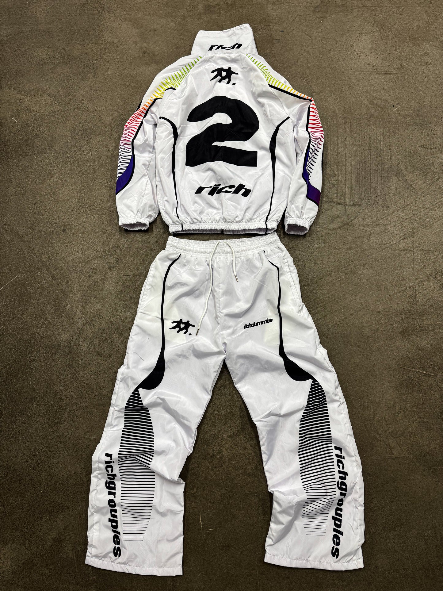 Retro Sports Windbreaker White