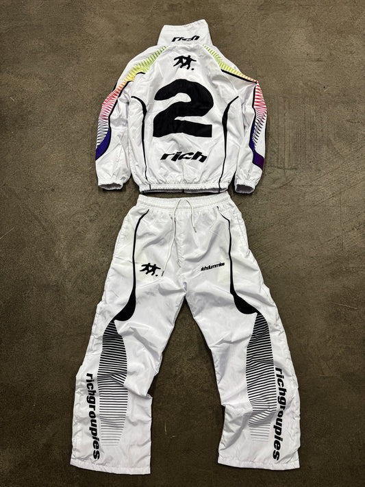 Retro Sports Windbreaker White